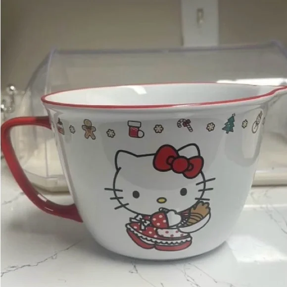 Hello Kitty Pink Christmas This HK mixing bowl fits  Hello Kitty Christmas Mixing Bowl display picture 1